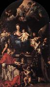 Carlo Maratti Madonna and Child Enthroned with Angels and Saints oil painting reproduction